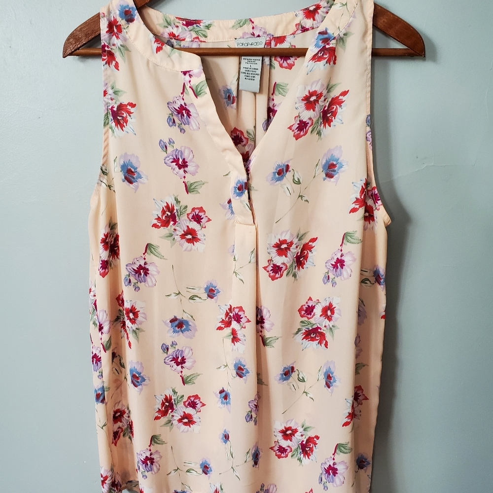 Porophrose Floral Sleeveless Top